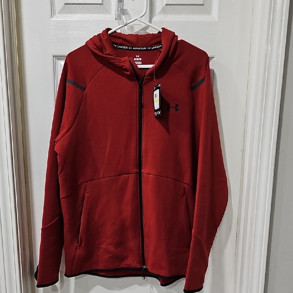 Under Armour Men's Performance Jacket in CINNA Red (Like deep Red/burnt Orange) - Picture 1 of 7